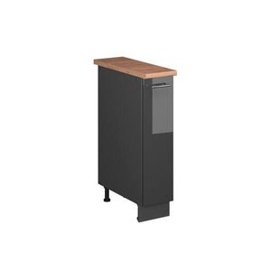 Vicco LÉKÁRNIČKOVÁ SKŘÍŇKA Fame-Line, Antracitový vysoký lesk/Antracit, 20 cm, PD Dub obraz