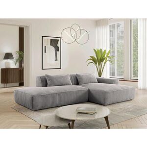 MID.YOU ROHOVÁ SEDAČKA, plast, textil, kompozitní dřevo, šedá obraz