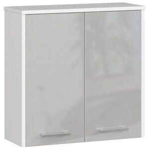 RAUMHIRSCH FURNITURE KOMODA DO KOUPELNY bílá, lesklý kov 60/60/22, 5 obraz