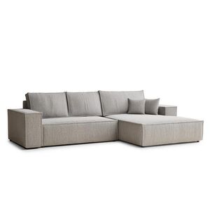 Maison de Reve ROHOVÁ SEDAČKA s funkcí spaní Maze, textil, šedobéžová obraz
