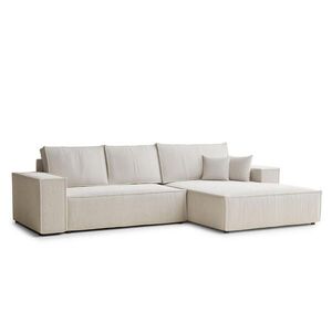 Maison de Reve ROHOVÁ SEDAČKA s funkcí spaní Maze, textil, světle béžová obraz