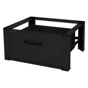 ML-DESIGN PODSTAVEC POD PRAČKU se zásuvkou 63x54cm černý z oceli obraz