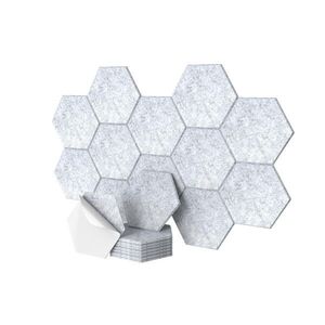 Relaxdays PANEL Šedý 36dílný-set samolepicí hexagon 30x26 cm obraz