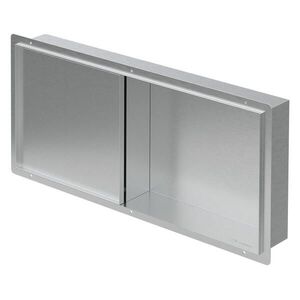 LuxeBath SPRCHOVÝ KOUT z leštěné nerezové oceli s obkladovými dveřmi, stříbrný, 25, 5/25, 5 cm obraz