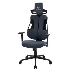 ML-DESIGN HERNÍ židle s látkovým potahem v modré barvě, individuálně nastavitelná obraz