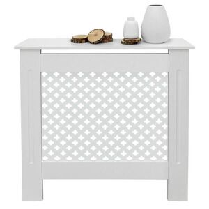 ECD-Germany OBLOŽENÍ RADIÁTORU s voštinovým vzorem 78 x 19 x 82 cm, bílé obraz