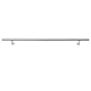 ECD-Germany ZÁBRADLÍ z nerezové oceli V2A 160 cm, kulaté Ø 42 mm, nerezové, broušené obraz