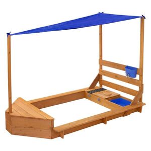 ML-DESIGN PÍSKOVIŠTĚ se střechou a bahenní kuchyňkou z masivního dřeva, 101 x 163 cm obraz