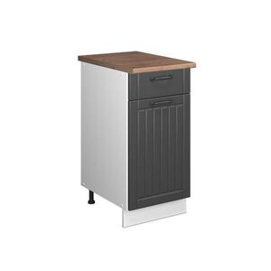Vicco SPODNÍ SKŘÍŇKA PRO DŘEZ/VARNOU DESKU Fame-Line, Tmavě šedá/Bílá, 40 cm, PD Dub obraz