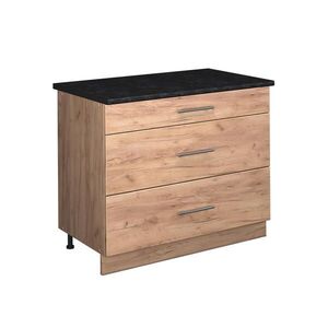 Vicco SPODNÍ SKŘÍŇKA KUCHYŇSKÉ LINKY Fame-Line, Zlatý mocný dub/Zlatý mocný dub, 100 cm, PD Antracit obraz