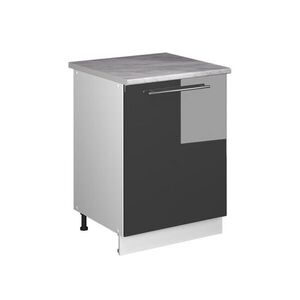 Vicco SKŘÍŇKA POD DŘEZ Fame-Line, Antracitový vysoký lesk/Bílá, 60 cm obraz