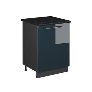 Vicco SKŘÍŇKA POD DŘEZ Fame-Line, Tmavě modrá s vysokým leskem/Antracit, 60 cm obraz