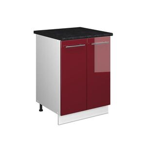 Vicco SKŘÍŇKA POD DŘEZ Fame-Line, Bordó červená vysoký lesk/Bílá, 60 cm obraz