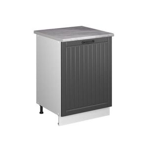 Vicco SPODNÍ SKŘÍŇKA KUCHYŇSKÉ LINKY Fame-Line, Tmavě šedá/Bílá, 60 cm 1 dvířka s pracovní deskou obraz