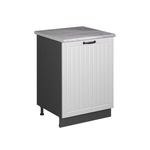 Vicco SPODNÍ SKŘÍŇKA KUCHYŇSKÉ LINKY Fame-Line, Bílý venkovský dům/Antracit, 60 cm 1 dvířka s pracovní deskou obraz