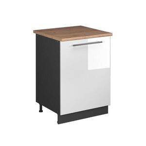 Vicco SKŘÍŇKA POD DŘEZ Fame-Line, Bílá vysoký lesk/Antracit, 60 cm obraz