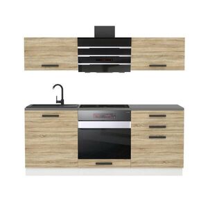 B BELINI GROUP KUCHYŇSKÁ LINKA Sophia 180 cm, s pracovními deskami, Dub Sonoma obraz