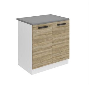 B BELINI GROUP SKŘÍŇKA POD DŘEZ 80 cm SDZ, s pracovní deskou, s 2 dvířky, Dub Sonoma obraz