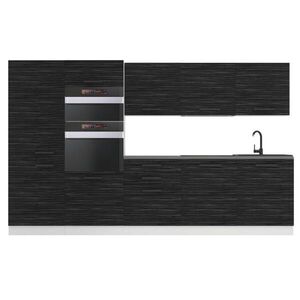 B BELINI GROUP KUCHYŇSKÁ LINKA Grace 300 cm, s pracovními deskami, Královský eben obraz