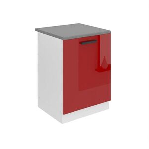 B BELINI GROUP SKŘÍŇKA POD DŘEZ 60 cm SDZ s pracovní deskou, s 1 dvířky, Červená lesklá obraz