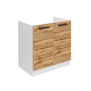B BELINI GROUP SKŘÍŇKA POD DŘEZ 80 cm SDZ, bez pracovní desky, s 2 dvířky, Dub Wotan obraz