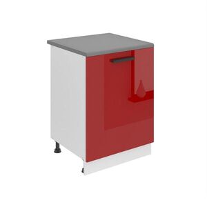 B BELINI GROUP KUCHYŇSKÁ SPODNÍ SKŘÍŇKA 60 cm SD s pracovní deskou, 1 dvířka, Červená lesklá obraz