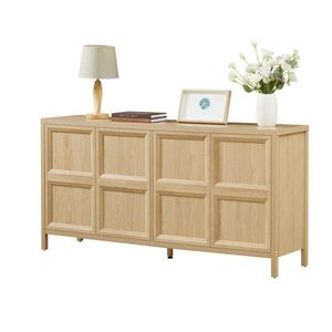 Modfu KOMODA z MDF 160x80x40 cm dubový dekor s bezúchytkovým otevíráním, tichým dovíráním a bezpečnostním uchycením obraz