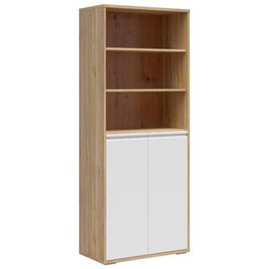 Carryhome SKŘÍŇ NA ŠANONY, barvy dubu, bílá, 80/198/41 cm obraz