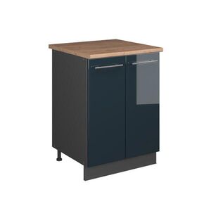Vicco SKŘÍŇKA POD DŘEZ Fame-Line, Tmavě modrá s vysokým leskem/Antracit, 60 cm obraz