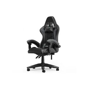 Rattantree HERNÍ-ŽIDLE ergonomická, nastavitelné opěradlo, polštářky – Černá/Sivá obraz
