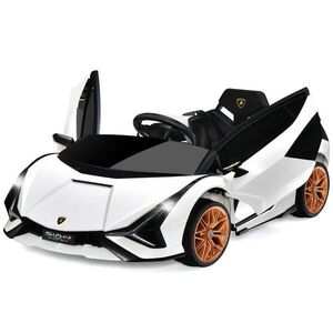 COSTWAY DĚTSKÉ AUTO Lamborghini 12V bílé obraz