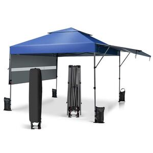 COSTWAY PAVILON 3x3 m, modrý obraz