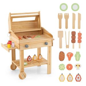 COSTWAY DĚTSKÁ KUCHYNKA Outdoor přírodní obraz