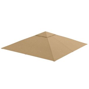 OKWISH PAVILONOVÁ střecha 298/295 cm béžová z polyesteru s UV ochranou a odvodňovacími otvory obraz