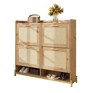 OKWISH BOTNÍK 108, 5/24/100 cm dřevěný z MDF s horní policí a úložným prostorem obraz