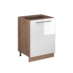 Vicco SPODNÍ SKŘÍŇKA KUCHYŇSKÉ LINKY Fame-Line, Bílá vysoký lesk/Zlatý mocný dub, 60 cm 1 dvířka bez pracovní desky obraz