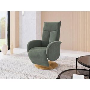 Sit & More RELAXAČNÍ KŘESLO, textil, tmavě zelená obraz