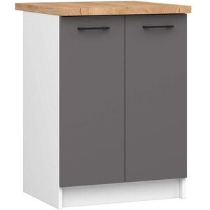 RAUMHIRSCH FURNITURE SPODNÍ SKŘÍŇ Bílá, grafitově šedá 85/60/46 obraz