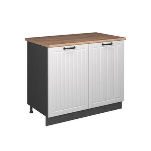 Vicco SKŘÍŇKA POD DŘEZ Fame-Line, Bílý venkovský dům/Antracit, 100 cm, PD Dub obraz