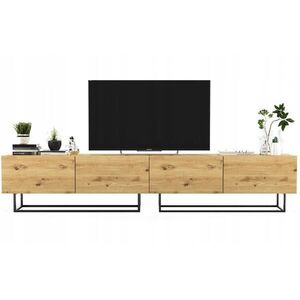 Meble Lindner SADA 2 TV stolků Enjoy Dub Artisan 240 cm s kovovým rámem obraz