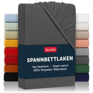 Blumtal NAPÍNACÍ prostěradlo z mikrovlákna, 120/190/30 cm, Antracitová obraz