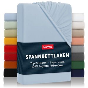 Blumtal NAPÍNACÍ prostěradlo z mikrovlákna, 105/190/30 cm, Světle modrá obraz