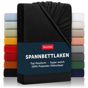 Blumtal NAPÍNACÍ prostěradlo z mikrovlákna, 100/200/30 cm, Černá obraz