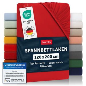 Blumtal NAPÍNACÍ prostěradlo z mikrovlákna, 120/200/30 cm, Červená obraz