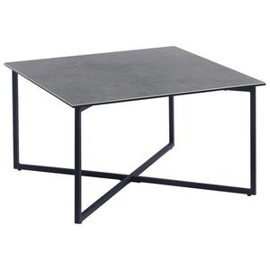 Hom`in KONFERENČNÍ STOLEK, šedá, černá, kov, sklo, keramika, 75/75/45 cm obraz