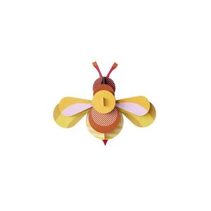 Studio Roof PAPÍROVÁ 3D NÁSTĚNNÁ DEKORACE VČELA, 6, 5/22 CM obraz