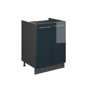 Vicco SKŘÍŇKA POD DŘEZ Fame-Line, Tmavě modrá s vysokým leskem/Antracit, 60 cm obraz