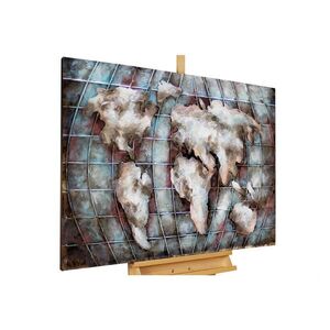 KUNSTLOFT KOVOVÝ OBRAZ NÁDHERNÝ SVĚT, 100/70 CM obraz