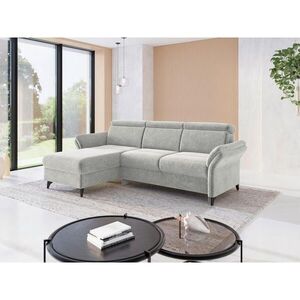Sit & More ROHOVÁ SEDAČKA, textil, světle šedá obraz