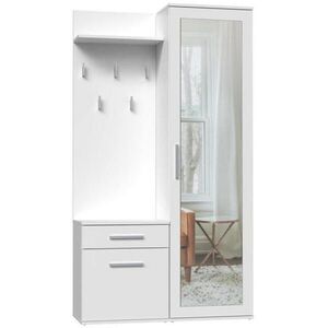 Beautysofa PŘEDSÍŇOVÁ STĚNA Fiora 100/180/35 bílá obraz